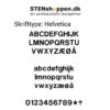 STENshoppen.dk | Skrifttype Helvetica