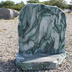 Gravsten Lapland grøn granit poleret sokkelsten ca 110cm * 90 cm