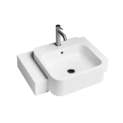 Håndvask, Lavabo, Cosa 48 (Semi-Indbygget, Hvid)